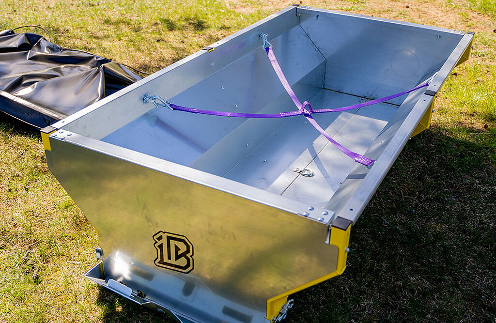 Rückewagen für Quad ATV mit Kran und Lademulde, 1.200 kg