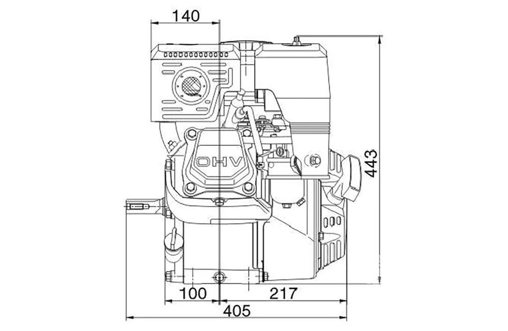 Benzinmotor G420FDA 15PS 407cm³ | Loncin