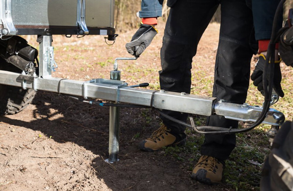 Stützbein für Rückewagen IB1200, höhenverstellbar