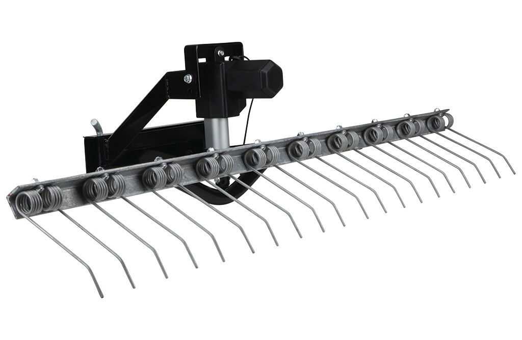 Rasenstriegel elektrisch für Rasentraktor, Quad & ATV, 130 cm