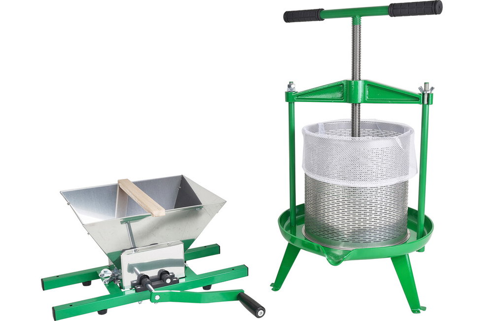 Mosteri-SET: 14 Liter Obstpresse + 7 Liter Obstmühle