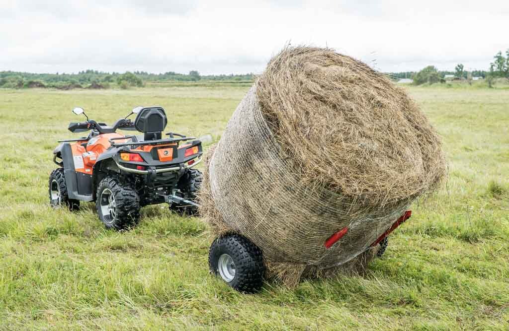 Ballenanhänger für Quad ATV, Heuballenanhänger 600 kg