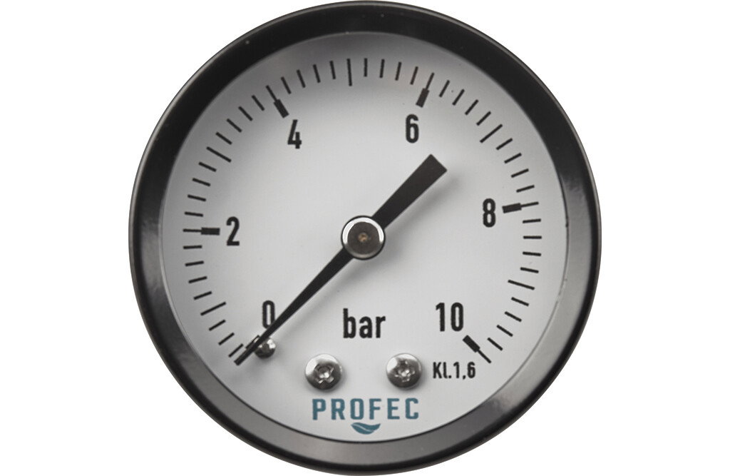 Manometer, Gewinde hinten. 0-10 bar