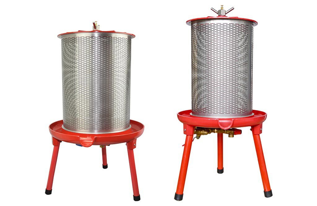 Hydraulische Obstpresse 20-90 Liter, Edelstahl