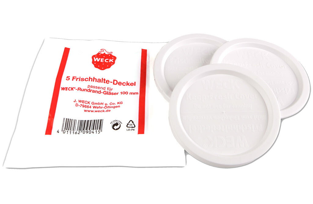 Weck Keep Fresh Deckel, Ø100 mm - 5 Stück