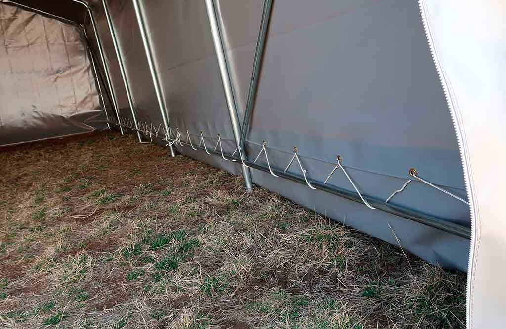 Zeltgarage 8 x 3,66 x 2,72 m, Garagenzelt mit PVC-Plane