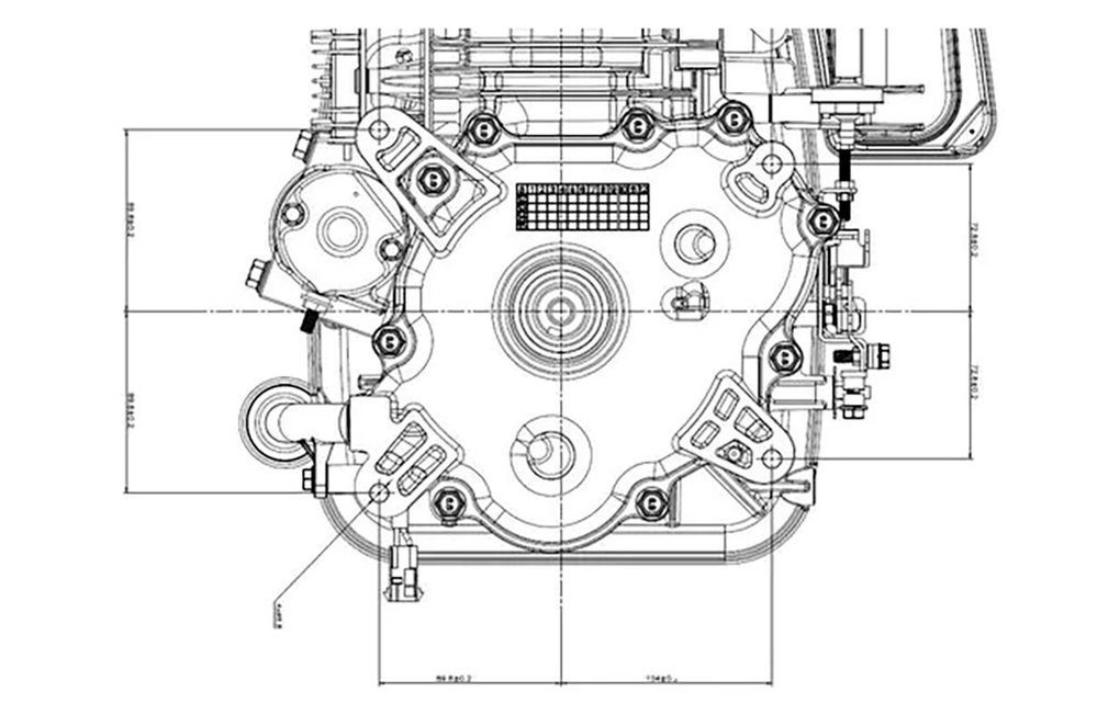 Benzinmotor 1P85FA-U 13,5PS 352cm³ | Loncin 