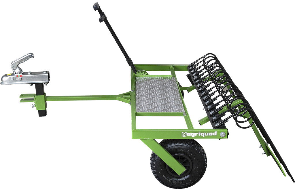 Hofrechen mit Planierschild für ATV & Rasentraktor 106 cm | Agriquad