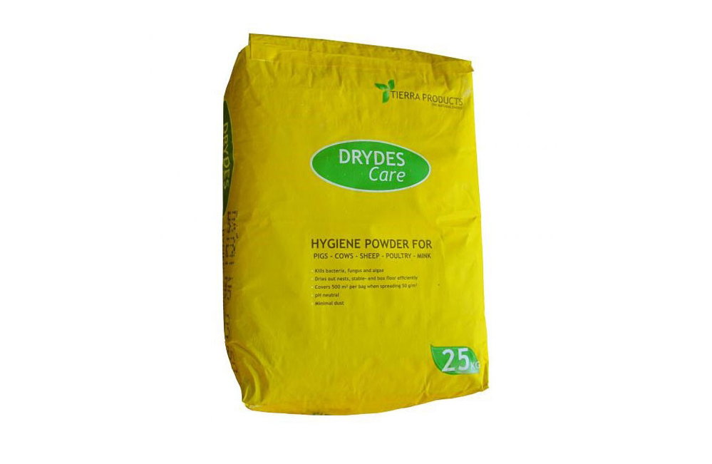 40x 25kg DRYDES Care Hygienepulver für Ställe, auf Palette