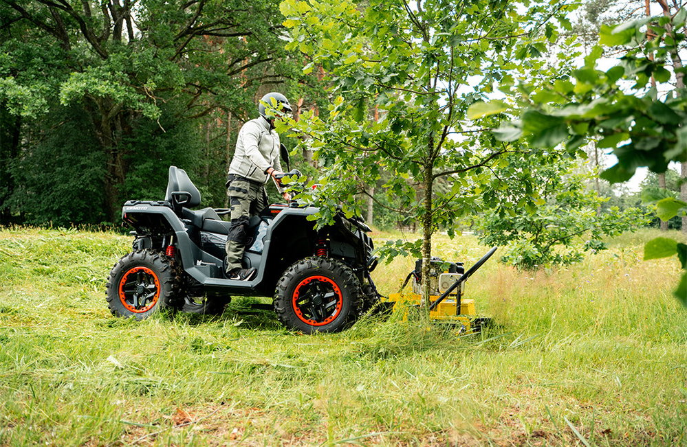 ATV-Frontmäher für Gestrüpp, 120 cm, 10,5 PS | Iron Baltic