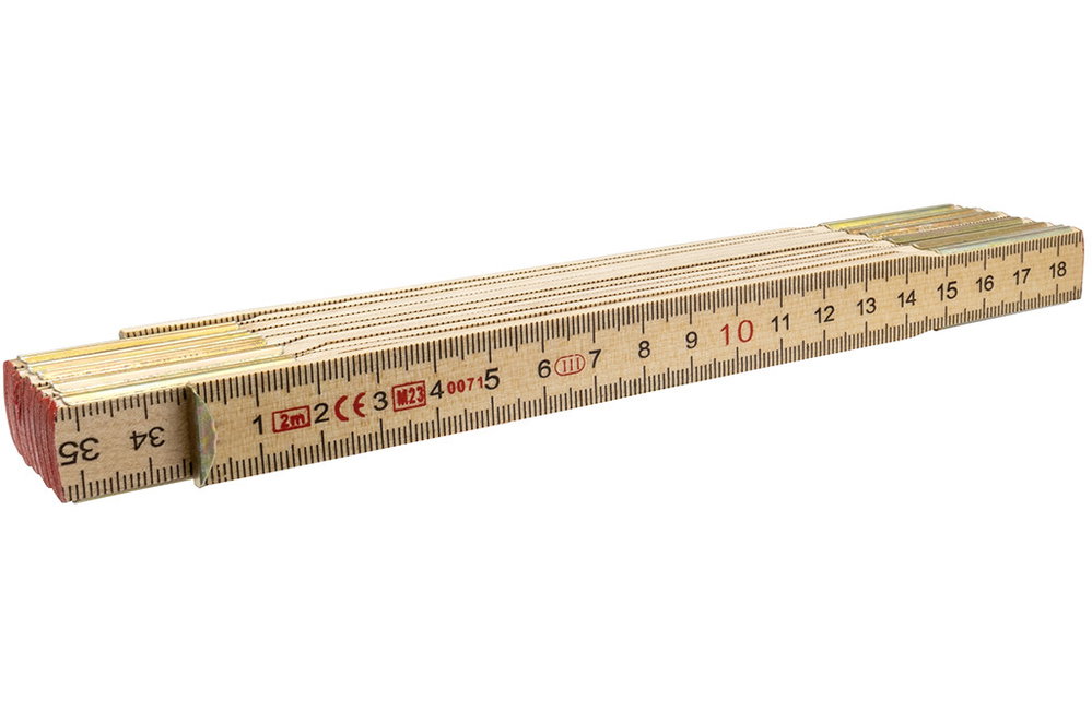 Zollstock, 2 Meter, 12 Gelenke