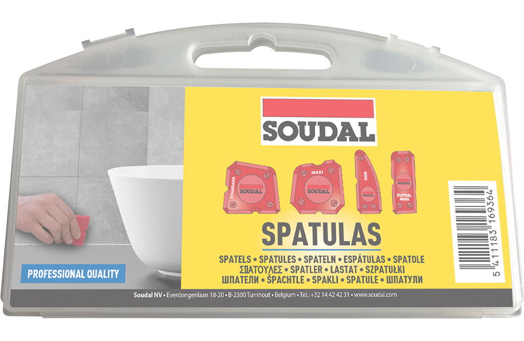 Gummispachtel, 4er-Satz von Soudal