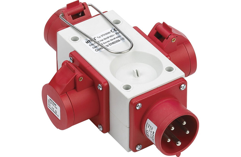 400V CEE-Verteiler, 5-polig, auf 3 x 400V