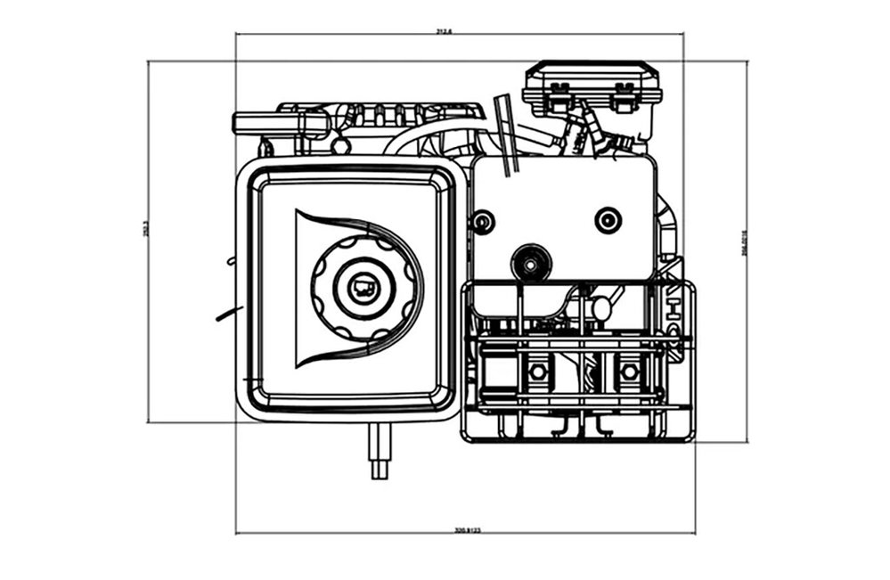 Benzinmotor LC154F 3PS 97cm³ | Loncin