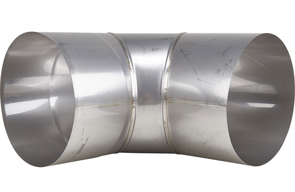 Schornsteinkrümmung, 90 Grad