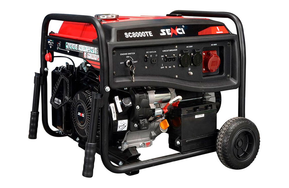 Senci SC8000TE Benzin-Stromerzeuger, 6,5 kW, 230/400V