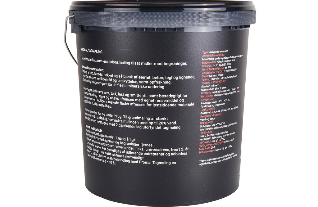 Promal Dachfarbe, 20 Liter schwarz