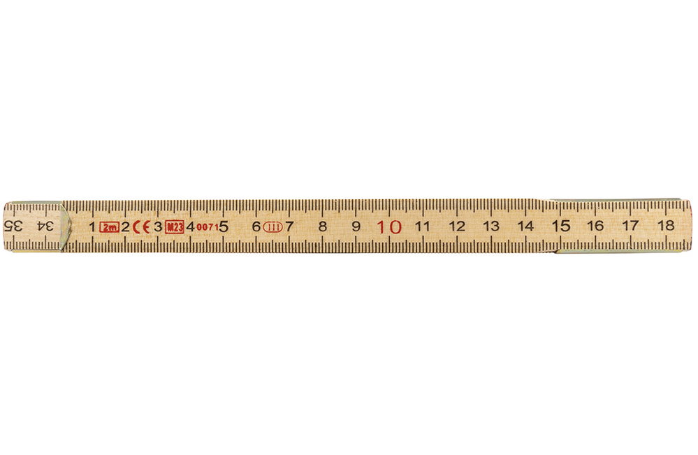 Zollstock, 2 Meter, 12 Gelenke