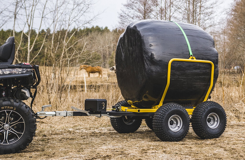 Ballenanhänger mit elektrischer Winde, 1000kg