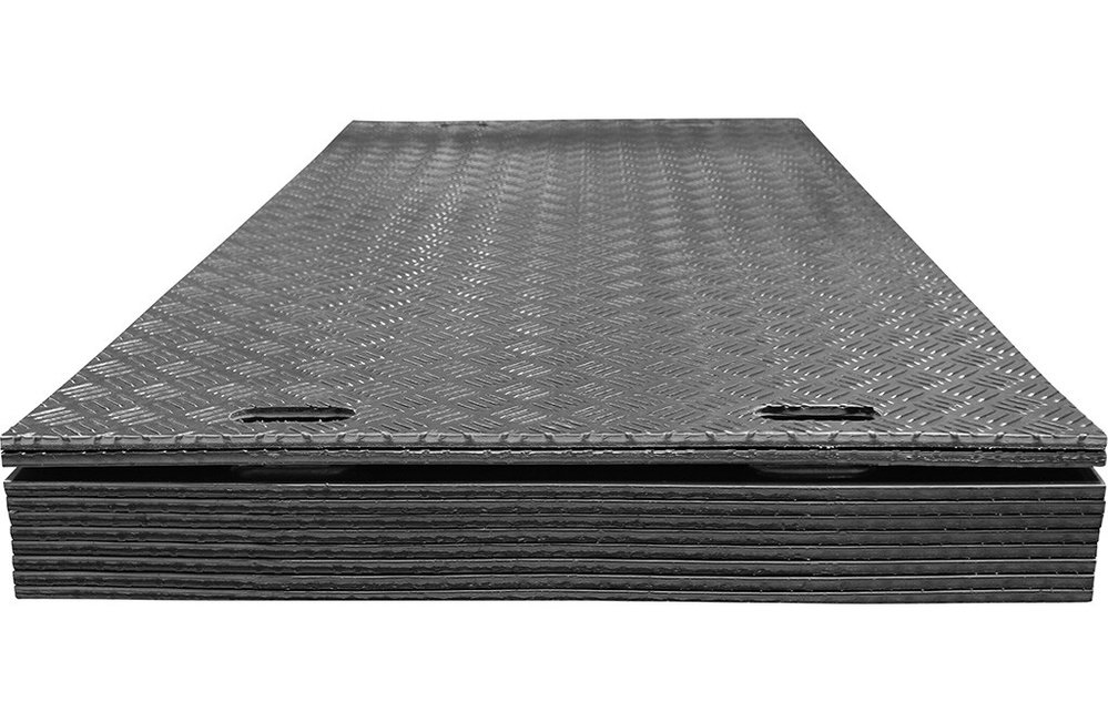10x Überfahrplatten 30T, Bodenschutzplatte 240x120x1,5cm 