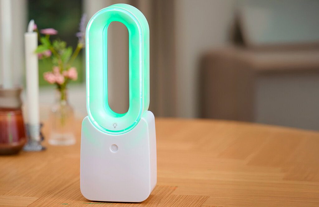 Tischventilator mit LED-Beleuchtung