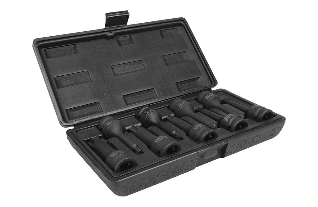 Tecos Kraft-Steckschlüsselsatz, Torx - 1/2"