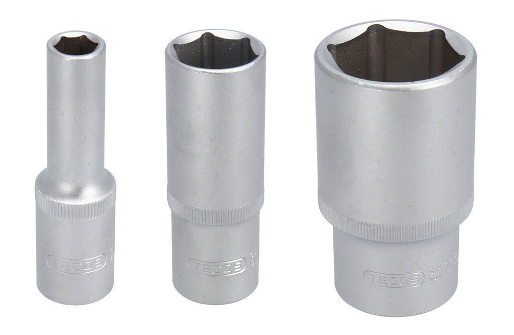 Tecos Lange Stecknuss Sechskant 1/2"