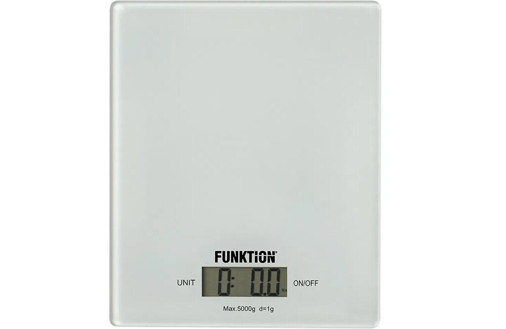 Küchenwaage mit Glasoberfläche - 5 kg