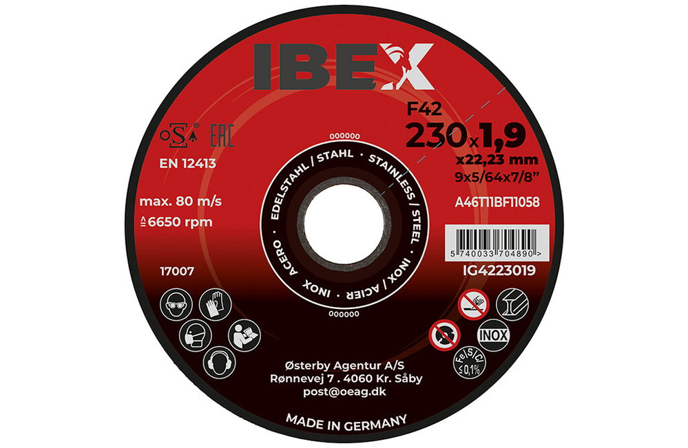 Ibex-Trennscheibe F42, 230x1,9 mm