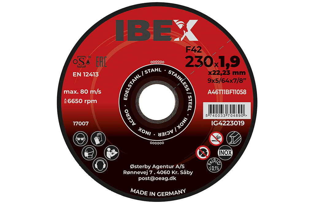 Ibex-Trennscheibe F42, 230x1,9 mm