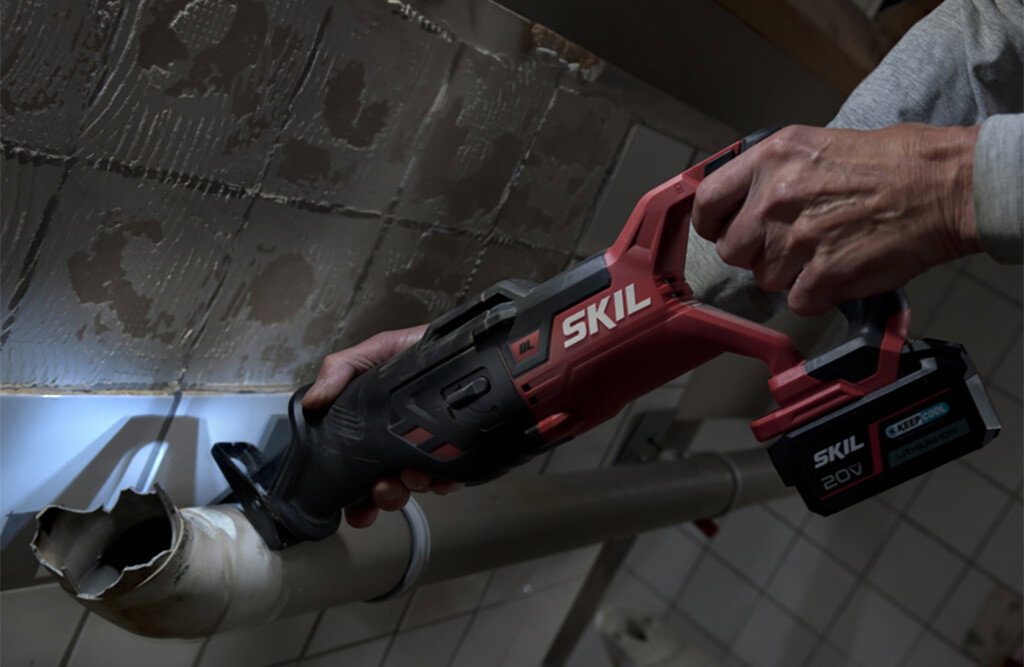 SKIL 3480 CB Akku Säbelsäge 20 V, Brushless, inkl. 3 Sägeblätter
