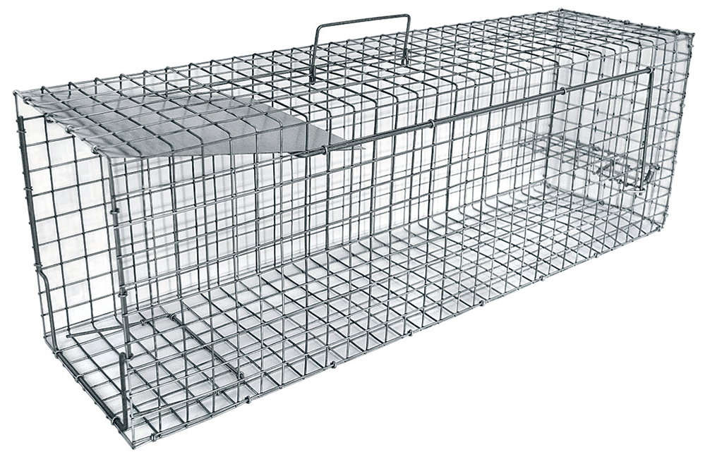 Lebendfalle Marder aus verzinktem Draht, 77x21x26cm