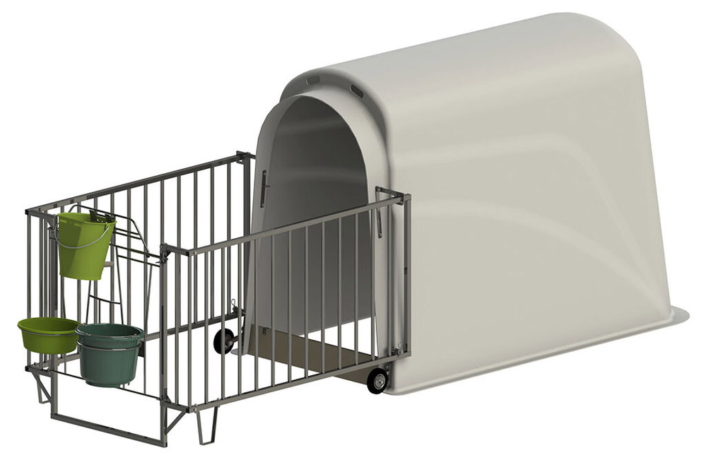 Kälberiglu CalfHouse Master Plus mit leichter Umzäunung
