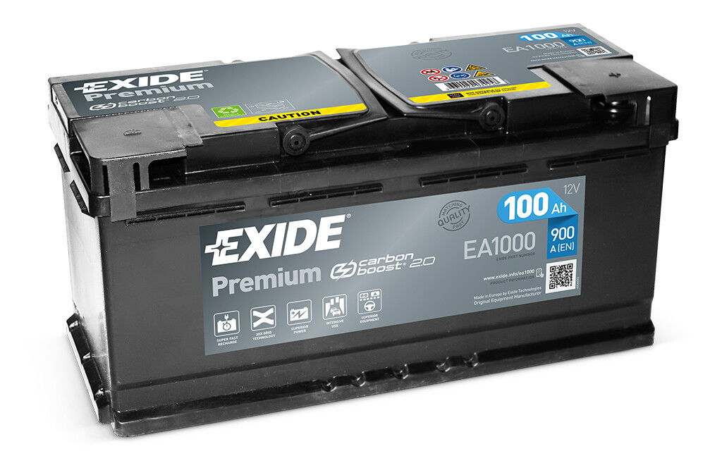 Exide Premium Traktorbatterie EA1000, 12V 100Ah