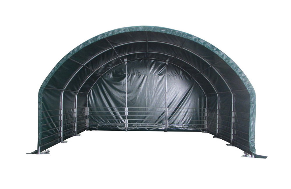 Weidezelt 6x6x3,7m, Weideunterstand 610 g/m²PVC-Plane