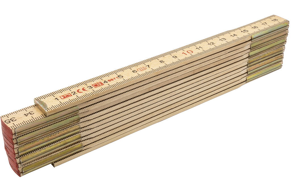 Zollstock, 2 Meter, 12 Gelenke