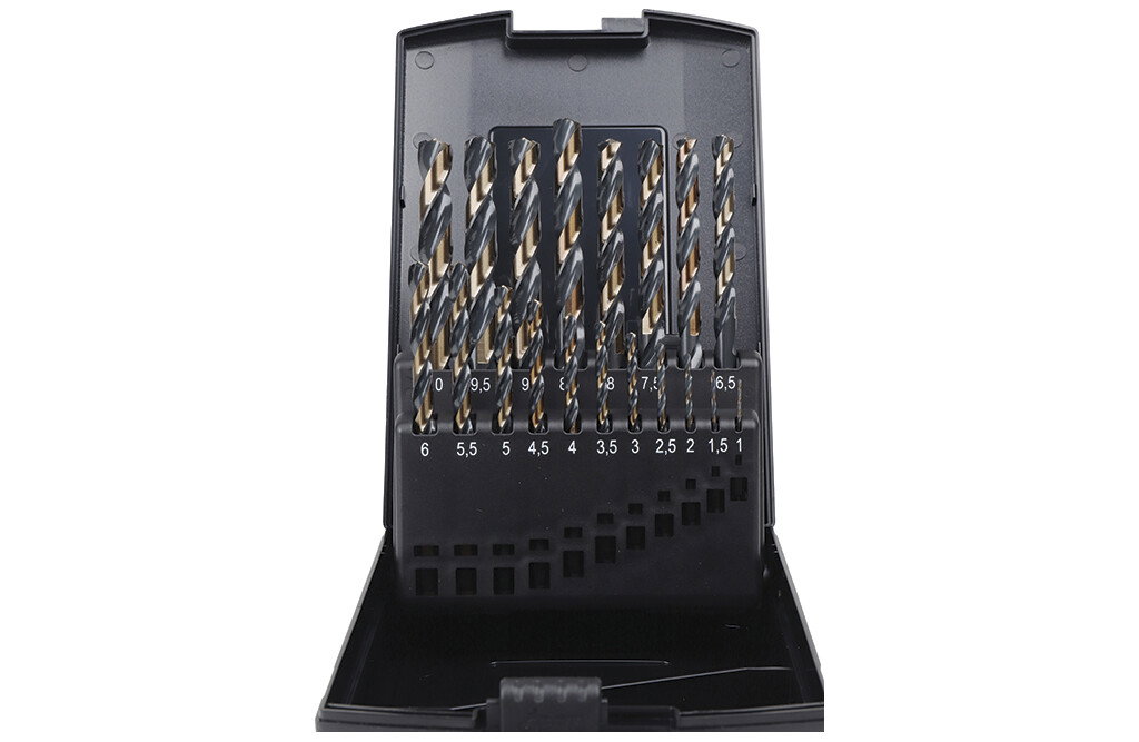 Tecos HSS Metall-Bohrer-Set, 19 Teile