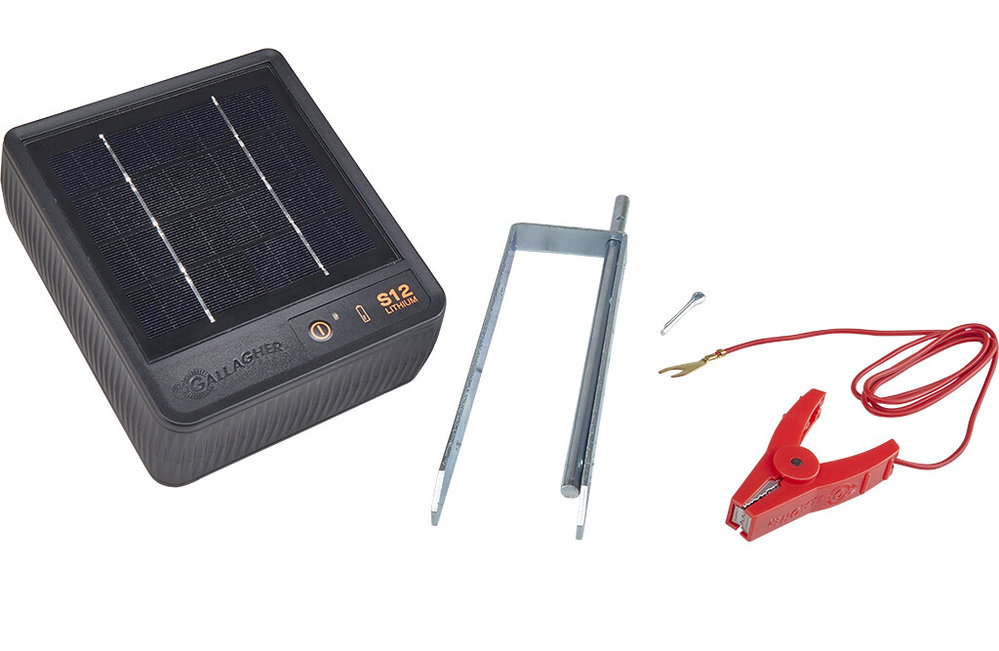 Gallagher Solar-Weidezaungerät S12, 3,2 V