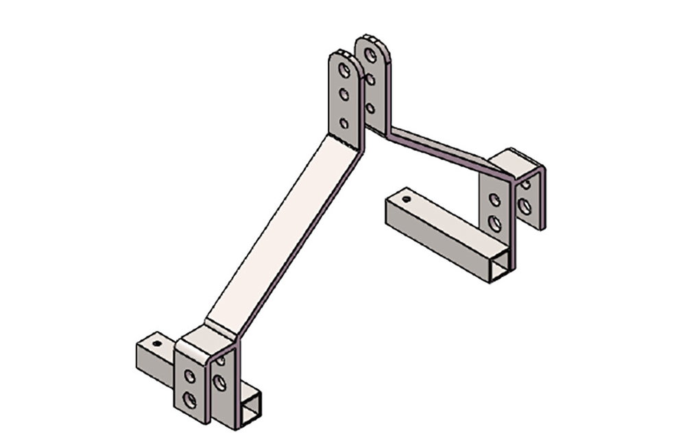 Rechen für Traktor 232cm, Hofegge, Traktorrechen mit 3-Punkt Aufnahme