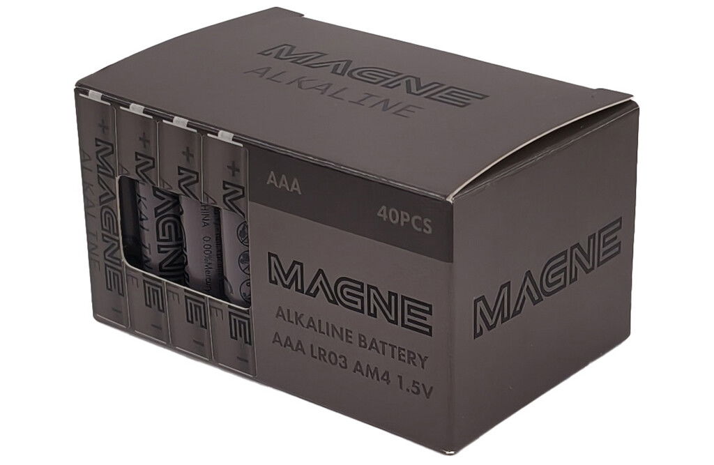 Magne AAA-Alkalibatterien, 40 Stück