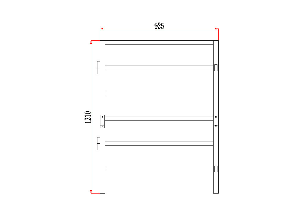 Frontpanel für Weidezelt 4x4 m, zweiteiliges Tor