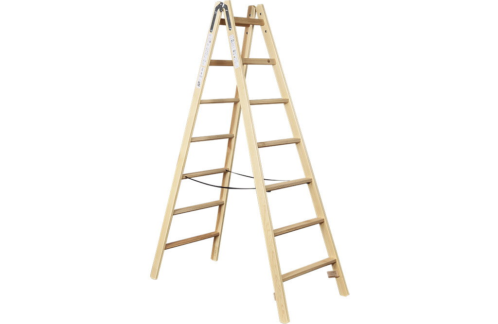 Wiener Leiter mit 5 Sprossen, Holz
