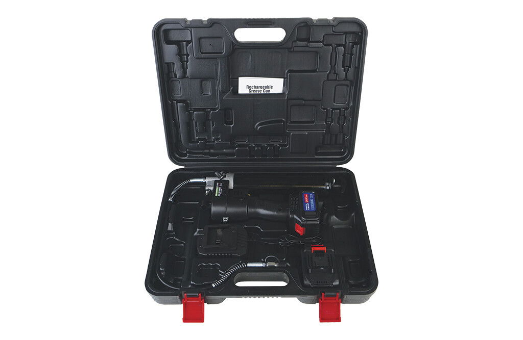 Akku Fettpresse 21V inkl. 2 Akkus und Ladegerät im Koffer