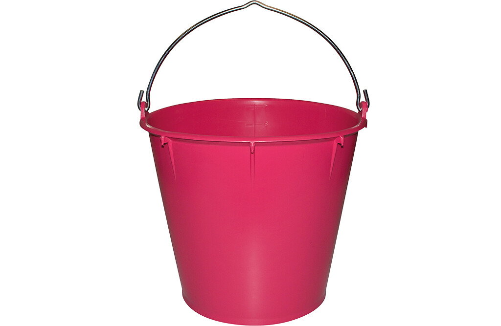 Eimer 7 Liter, mit Henkel und Ausguss, rosa