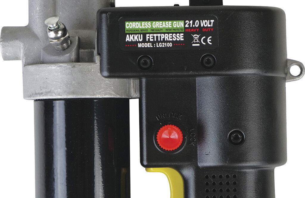 Akku Fettpresse 21V inkl. 2 Akkus und Ladegerät im Koffer