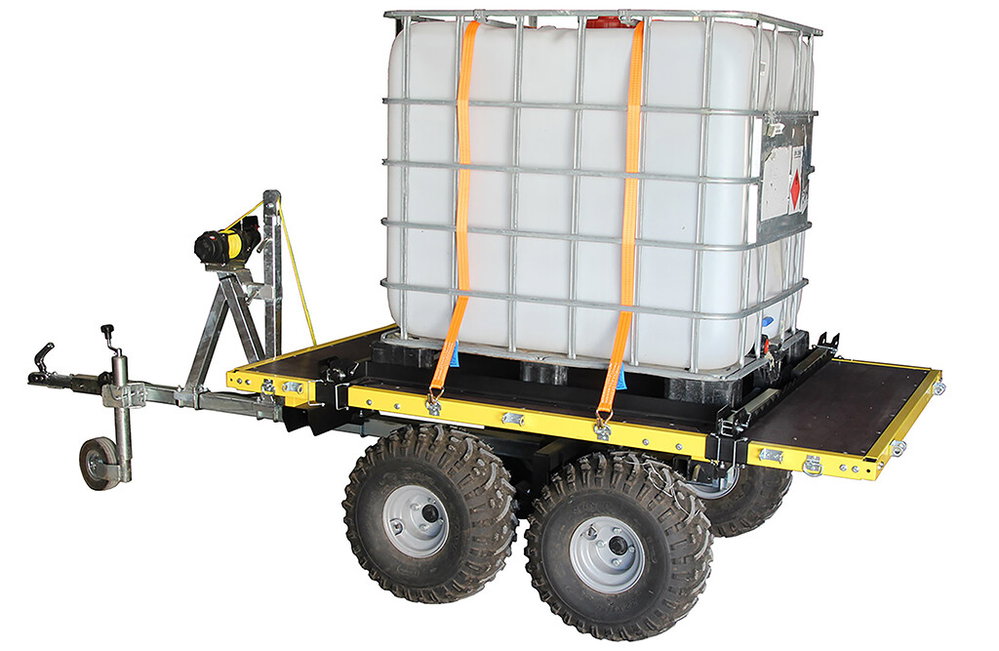Aufnahme für 1000 Liter IBC-Container, aus Stahl