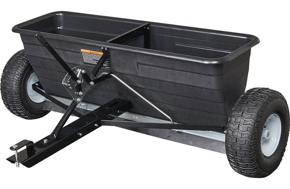 Düngerstreuer für Rasentraktor, Quad & ATV, 80 Liter