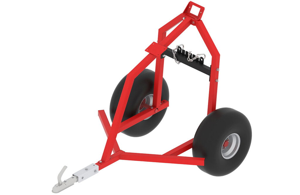 Baumstamm-Transportanhänger, für Rasentraktor & Quad, 500kg