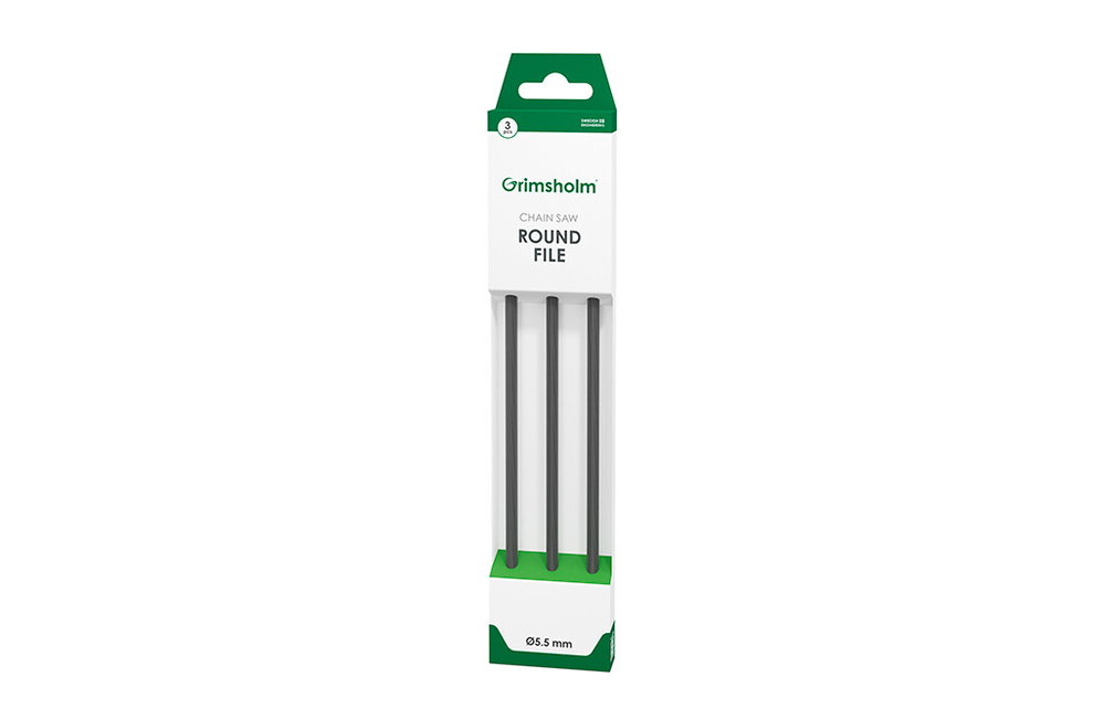 Grimsholm Premium Cut Rundfeile 5,5 mm - 3 Stück