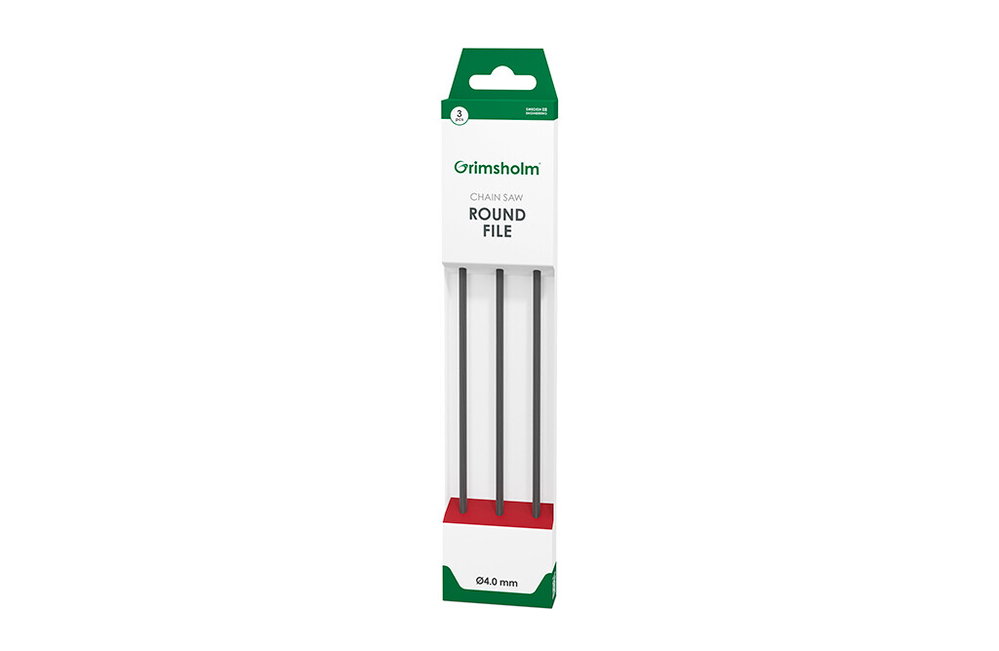 Grimsholm Premium Cut Rundfeile 4,0 mm - 3 Stück